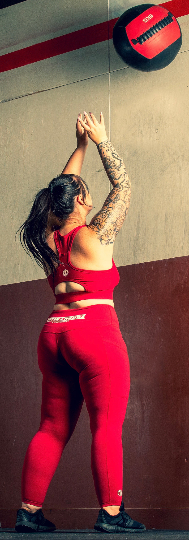 REVIVE Leggings - Red – After Hours Sportswear